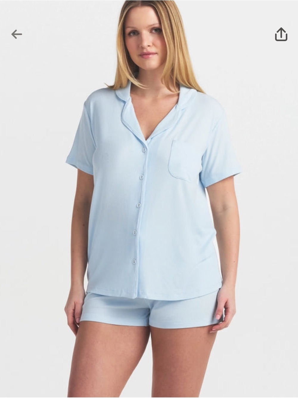 SKIMS Soft Lounge Set in Baby Blue